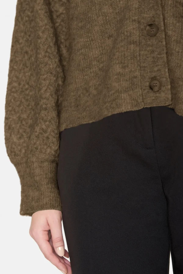Cardigan - Taupe Melange