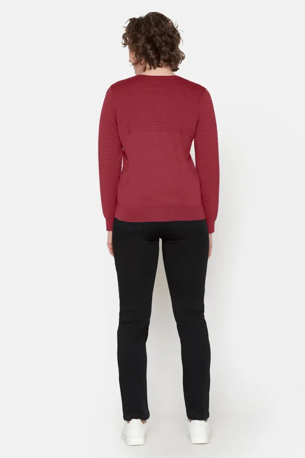 Cardigan - Vin rød