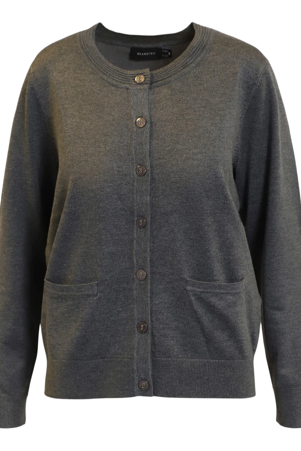 cardigan_med_lomme__grey__0.webp Cardigan Med Lomme - Grey melange