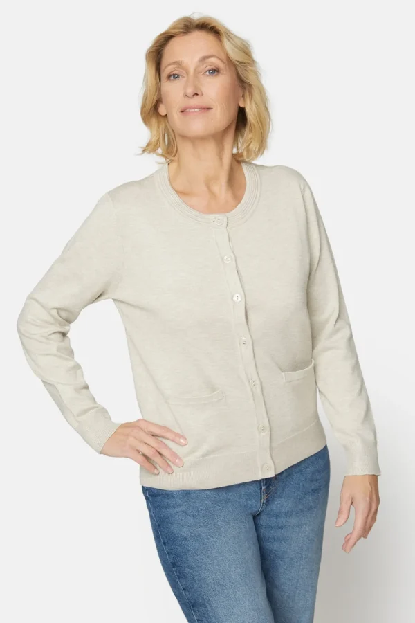 Cardigan Med Lomme - Off White