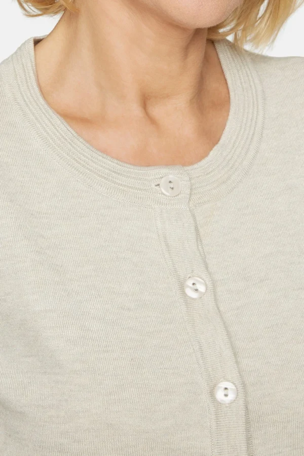 Cardigan Med Lomme - Off White