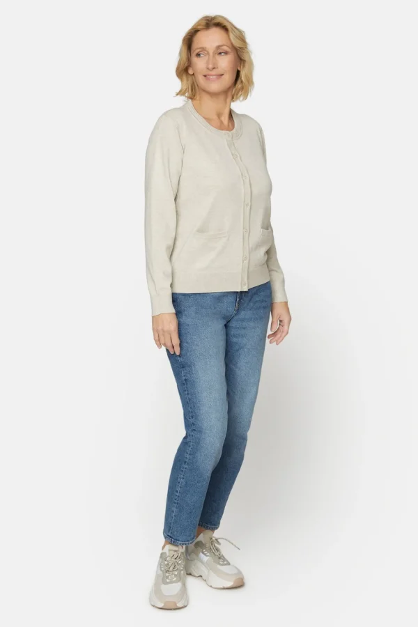 Cardigan Med Lomme - Off White
