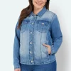 Denim Jakke - Vasket Blå Denim
