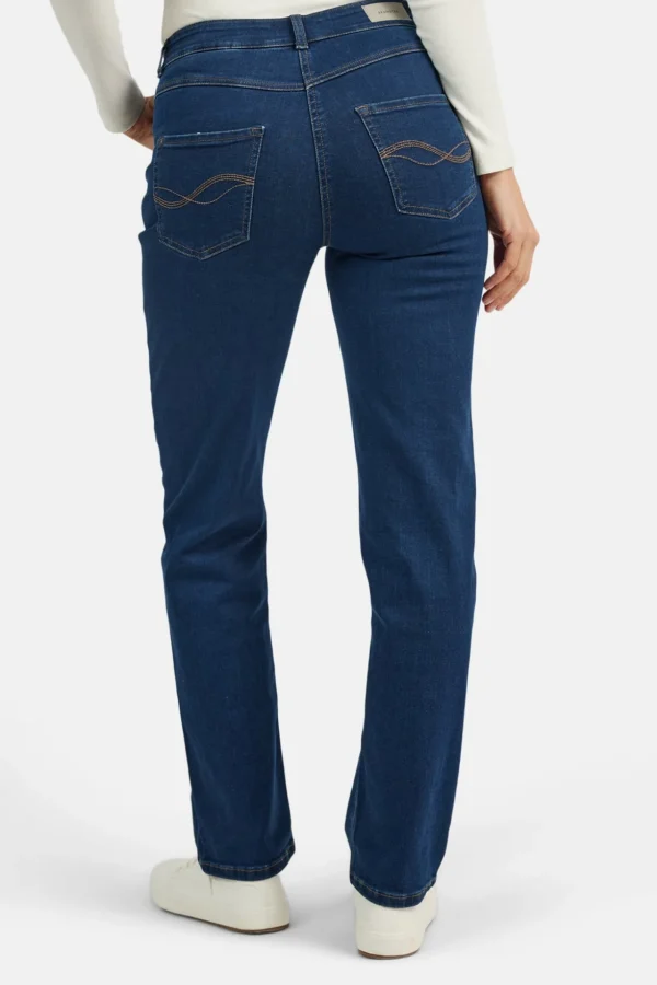 Ingrid Jeans - Dark blue denim - Straight fit, Wide Leg