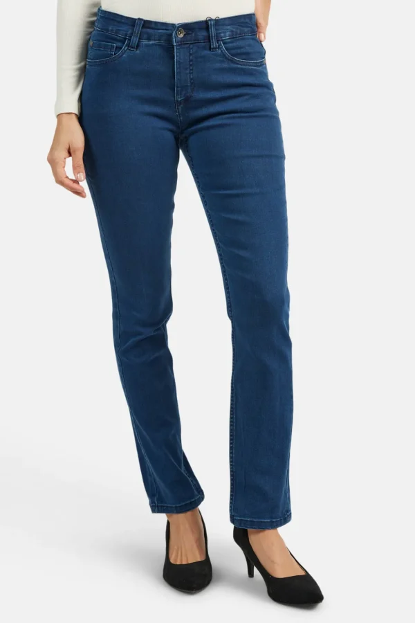 Jeans Jane - 7/8, 5 lommet model - Blå