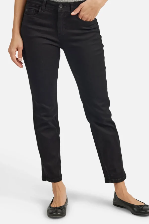 Jeans Jane - 7/8, 5 lommet model - Sort