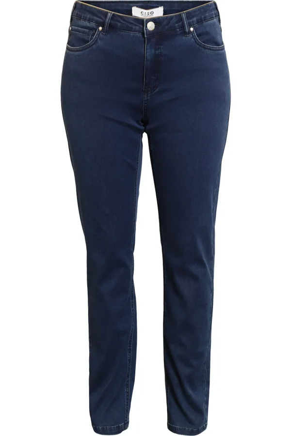 Jeans Rose Straight Leg - Dark Blue Denim