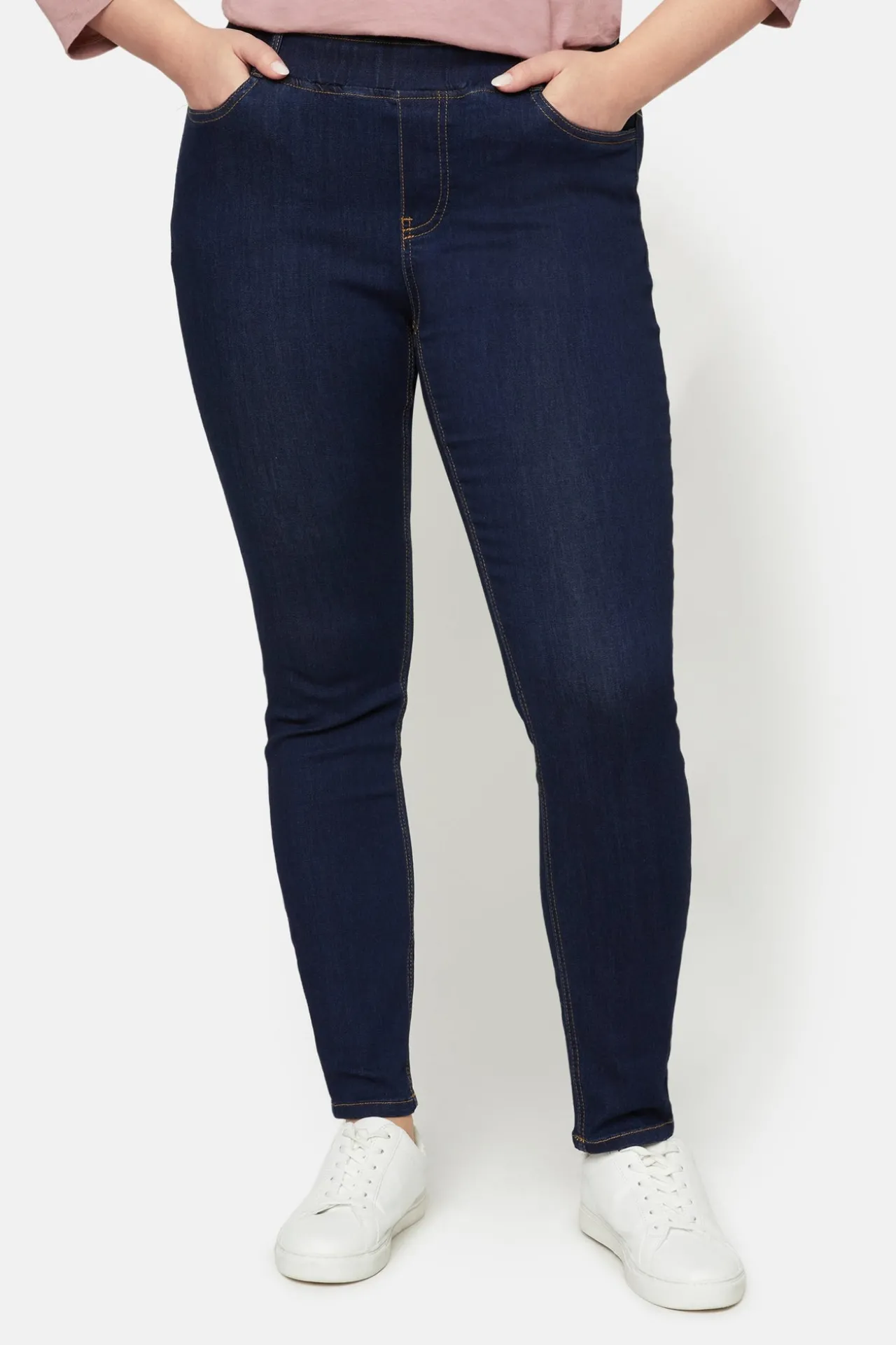 jeans_sofia_slim_fit_elas_0.webp Jeans, Sofia, Slim Fit, Elastik I Talje - Deep Blue Denim