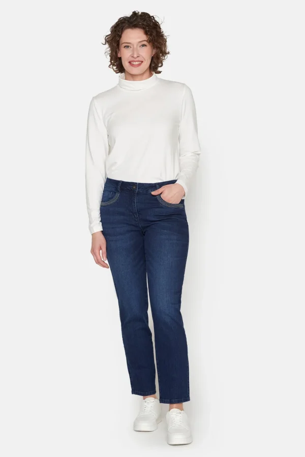 Madelaine 7/8 Jeans - Indigo Blue - Straight fit