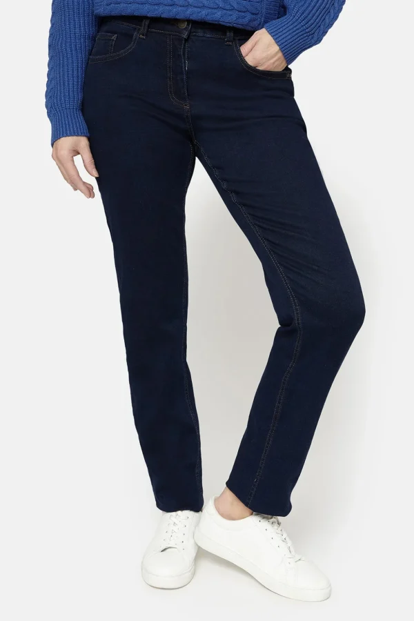 Madelaine Jeans - Straight fit - Mørk blå denim