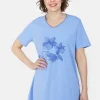 Natkjole - Cornflower Blue