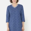 Natkjole - Cornflower Blue