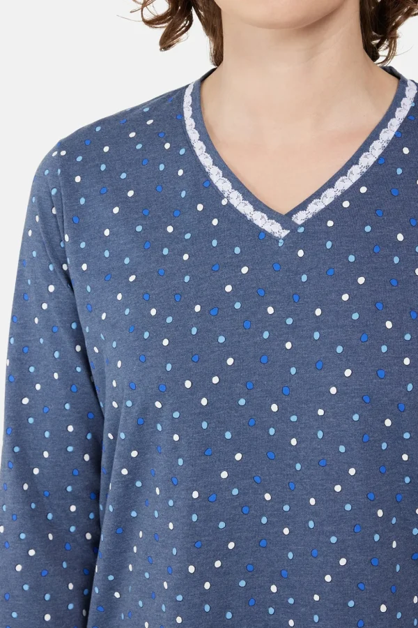 Natkjole - Cornflower Blue