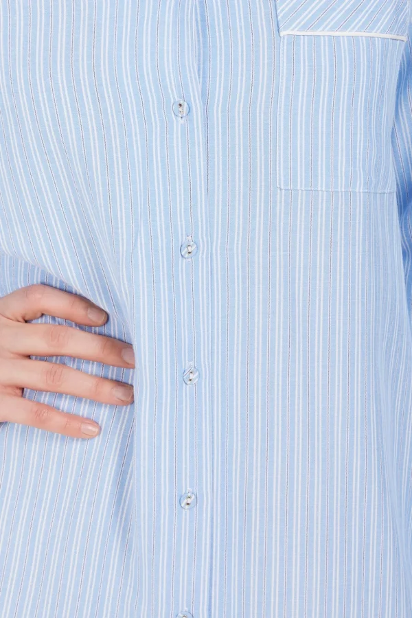 Natkjole - Cornflower Blue