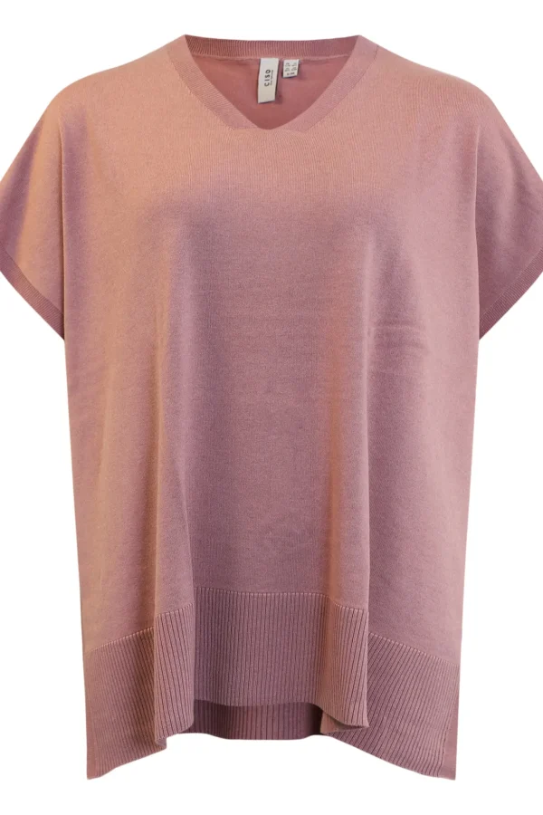 Poncho - Dark Rose Melange
