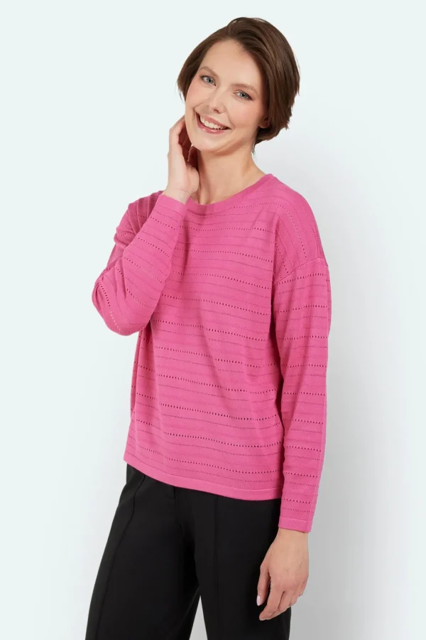 Pullover - Mørk Pink