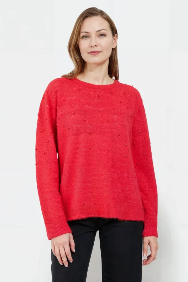 Pullover - Berry Red Melange