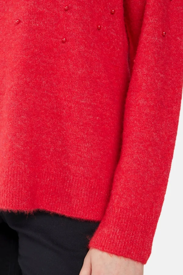 Pullover - Berry Red Melange