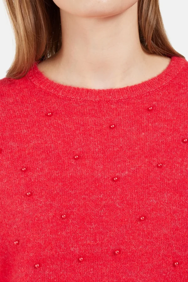 Pullover - Berry Red Melange