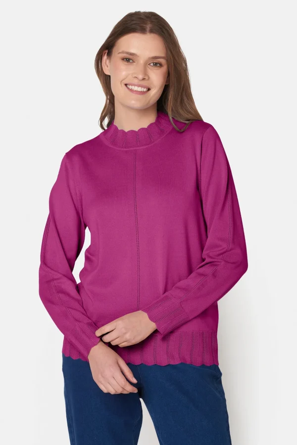 Pullover - Fuchsia Red