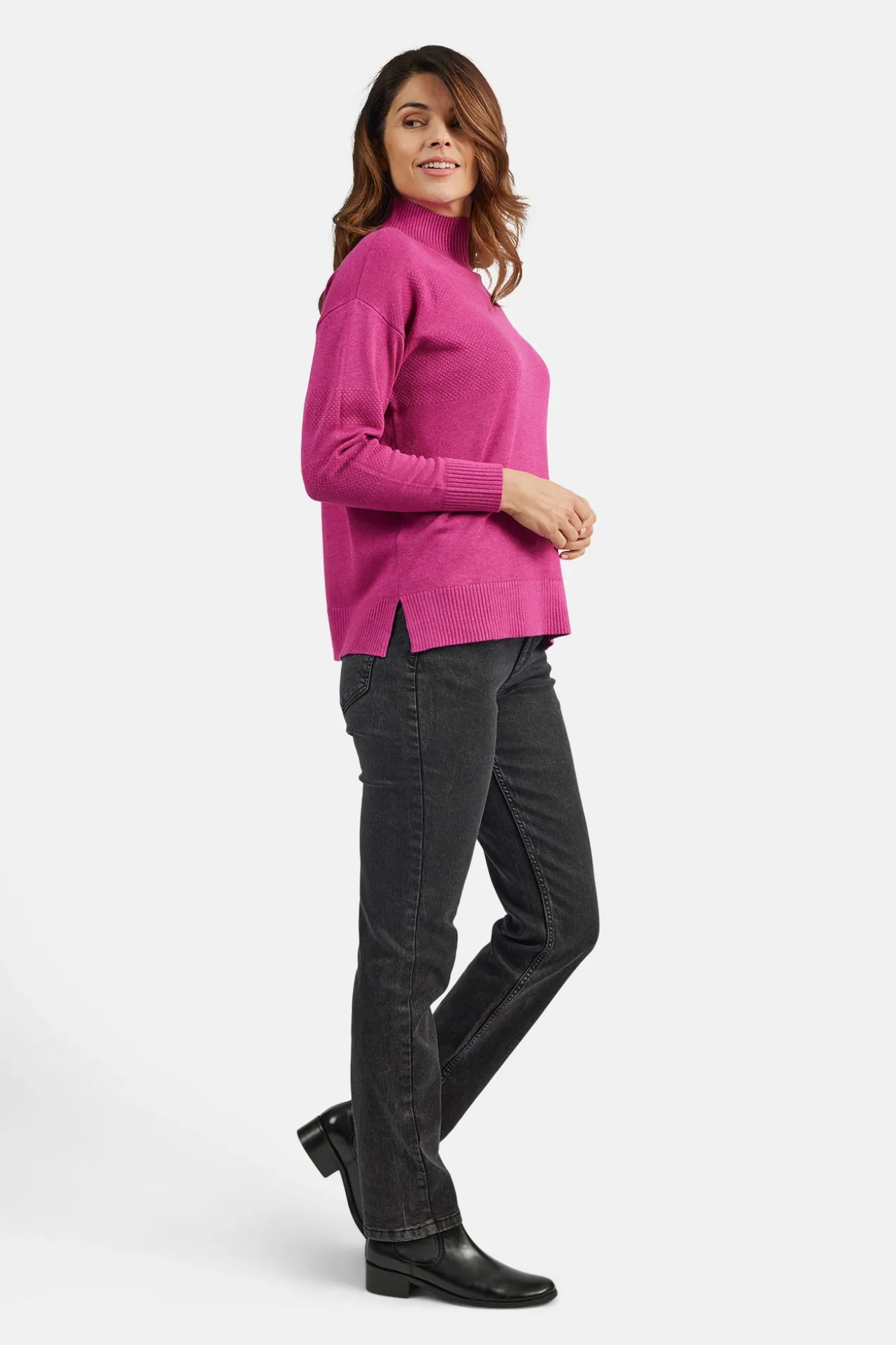 pullover__fuchsia_red_mel_3.webp Pullover - Fuchsia Red Melange