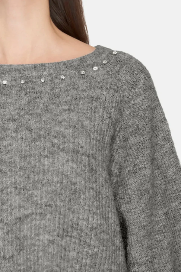 Pullover - Light Grey Melange