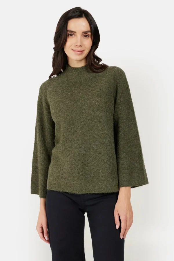 Pullover - Olive Night Melange