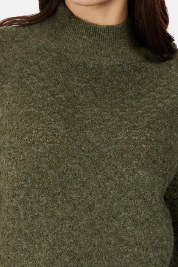 Pullover - Olive Night Melange