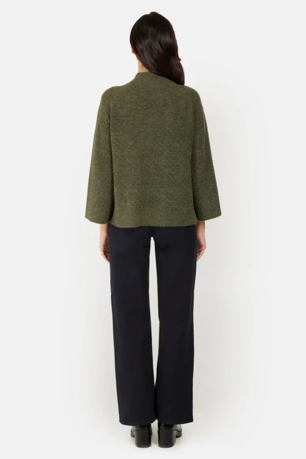 Pullover - Olive Night Melange