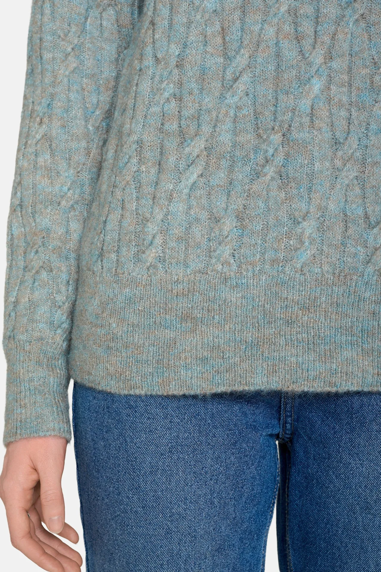 pullover__stvet_tyrkies_1.webp Pullover - Støvet Tyrkies