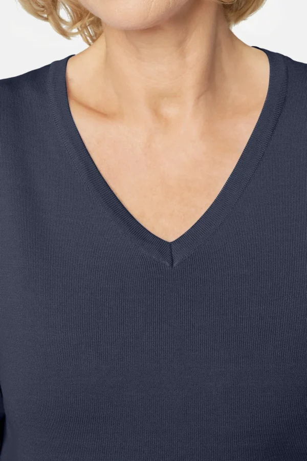 Pullover Med V-hals - Midnight Blue