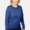 Pullover O-hals - Blå