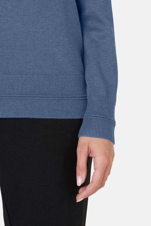 Pullover O-hals - Blue Horizon Melange