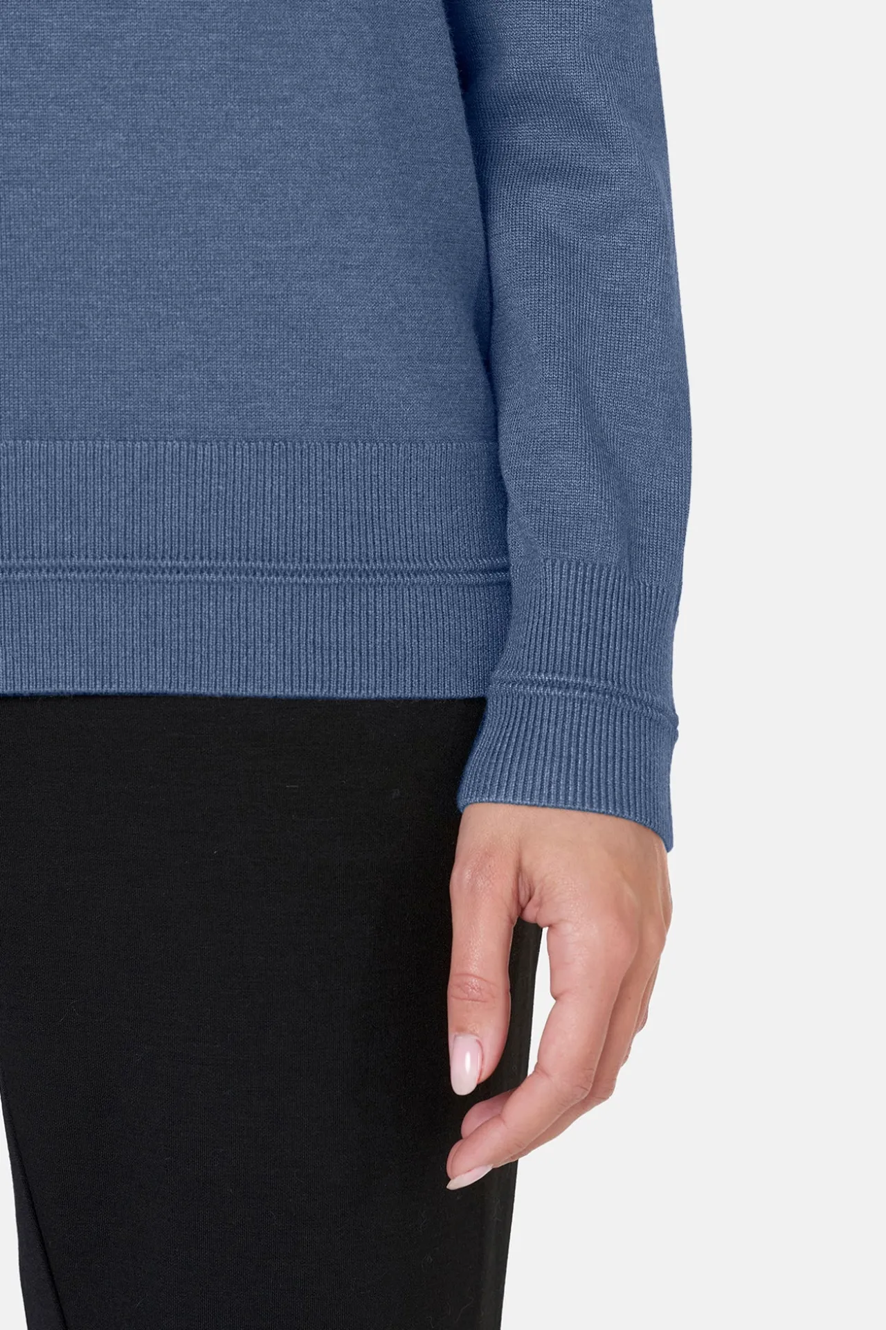 pullover_ohals__blue_hori_2.webp Pullover O-hals - Blue Horizon Melange