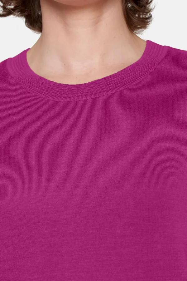 Pullover O-hals - Fuchsia Pink