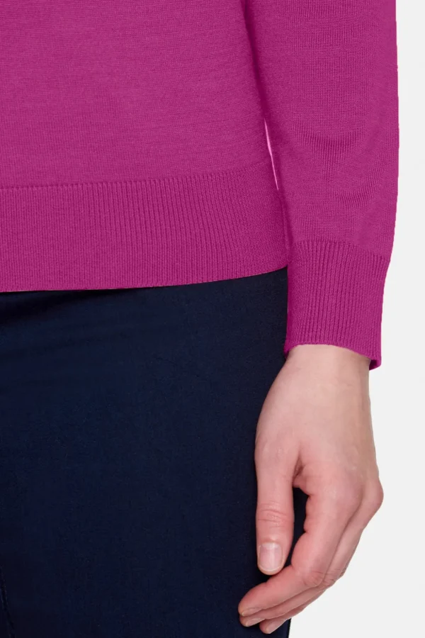 Pullover O-hals - Fuchsia Pink