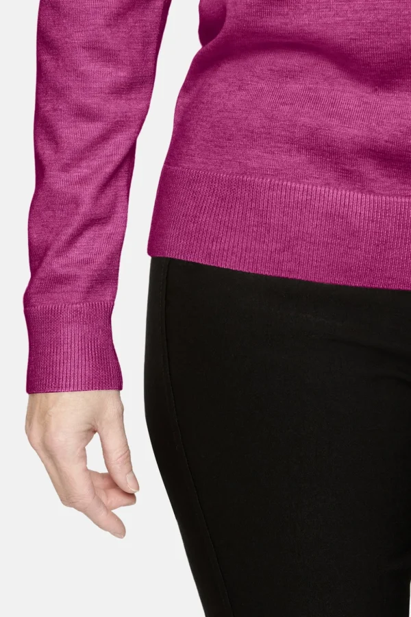 Pullover O-hals - Fuchsia Red