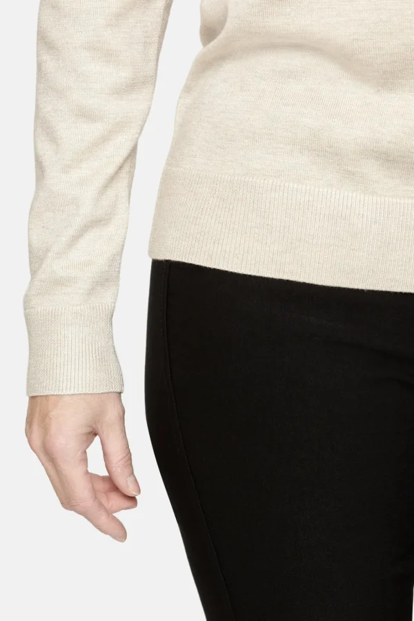 Pullover O-hals - Rainy Day Melange