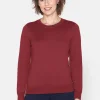 Pullover O-hals - Vine Red