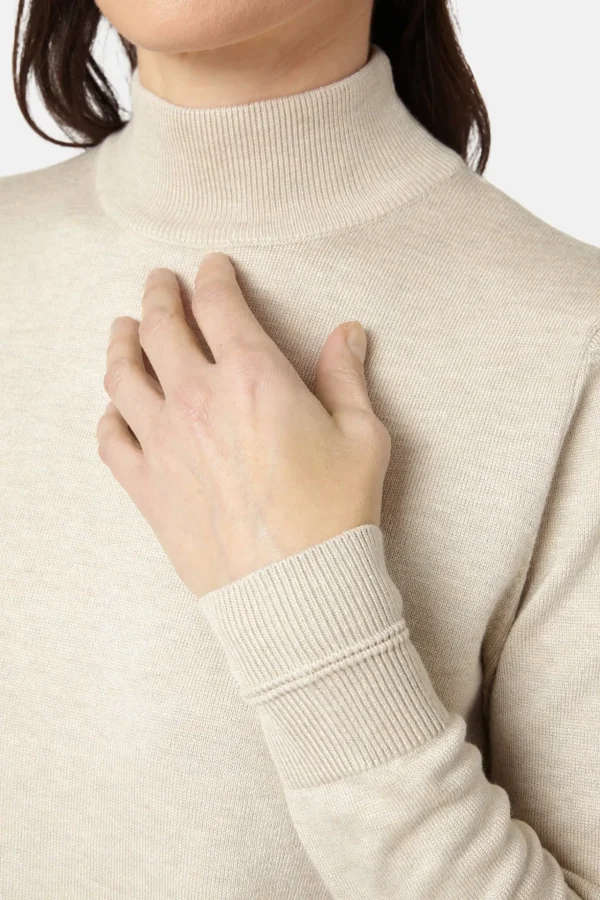 Pullover Rullekrave - Rainy Day Melange