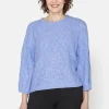 3/4 ærmet Pullover - Blå