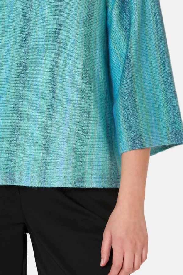 3/4 ærmet Pullover - Deep Sea