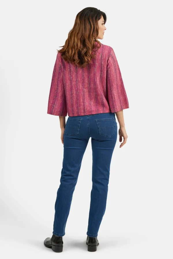 3/4 ærmet Pullover - Fuchsia Rød