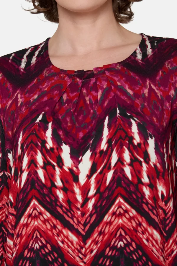 3/4 ærmet T-shirt - Fuchsia Pink