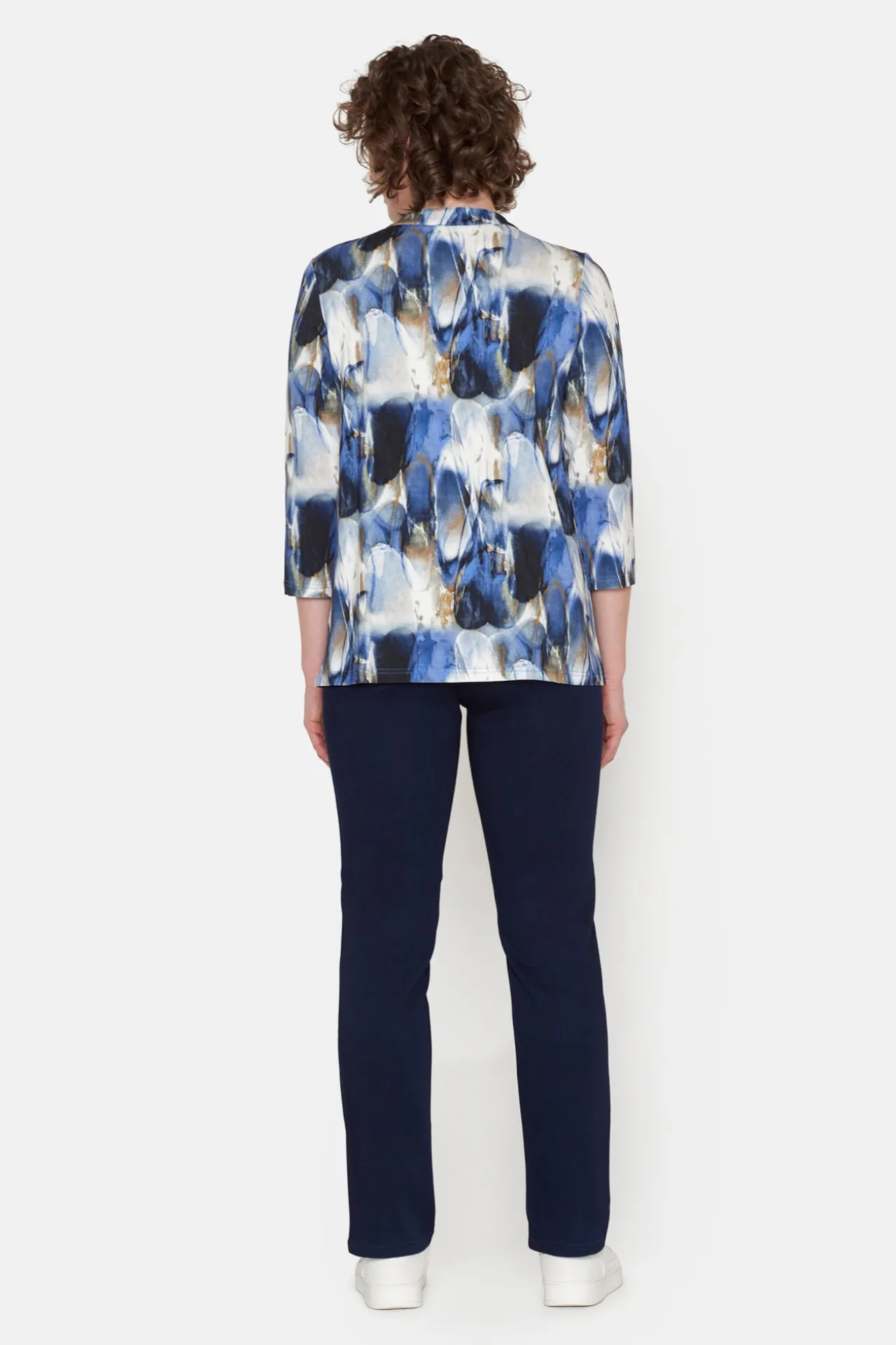 rmet_tshirt__navy_3.webp 3/4 ærmet T-shirt - Navy