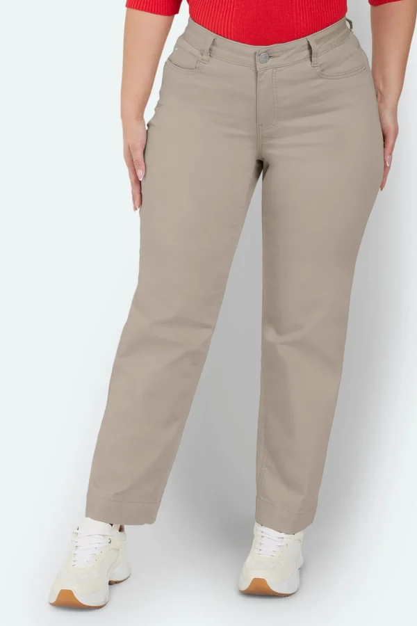 Selma Straight Leg Pants - Sand
