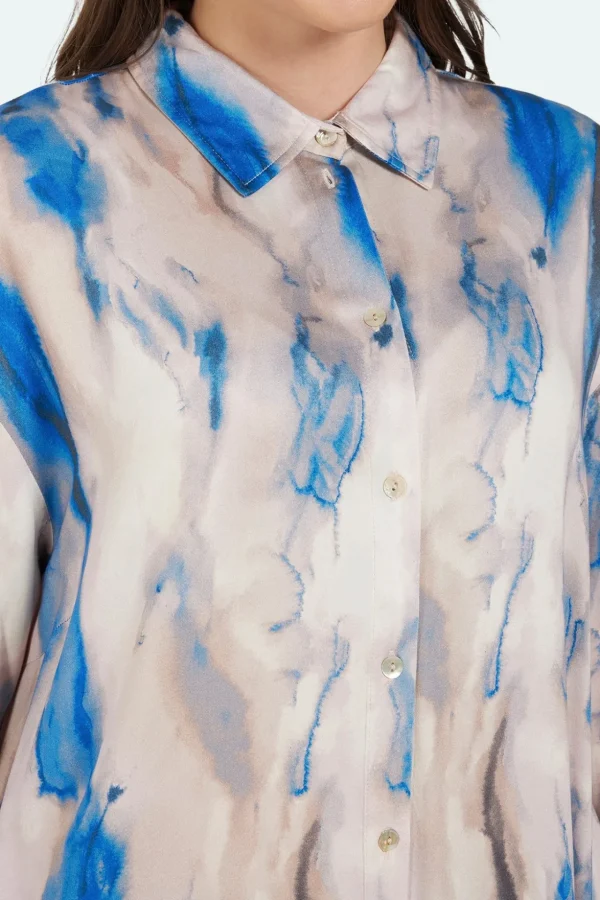 Shirt - Blue/Sand Mix
