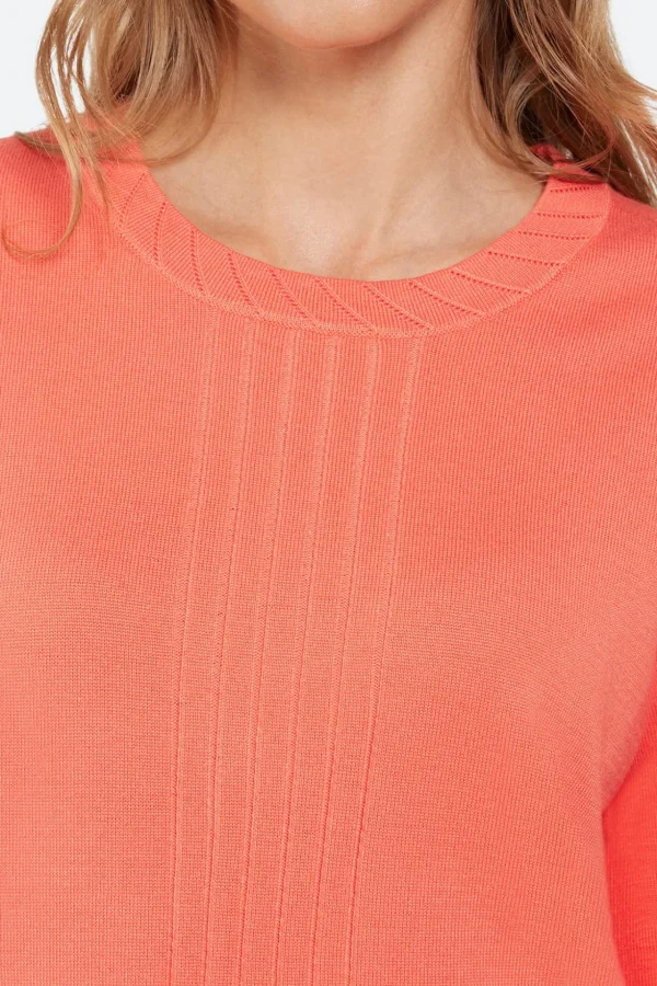 3/4 Sleeve Pullover - Melon
