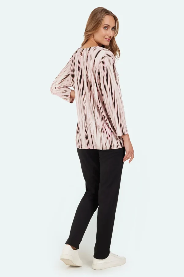 3/4 Sleeve T-shirt - Begonia Pink
