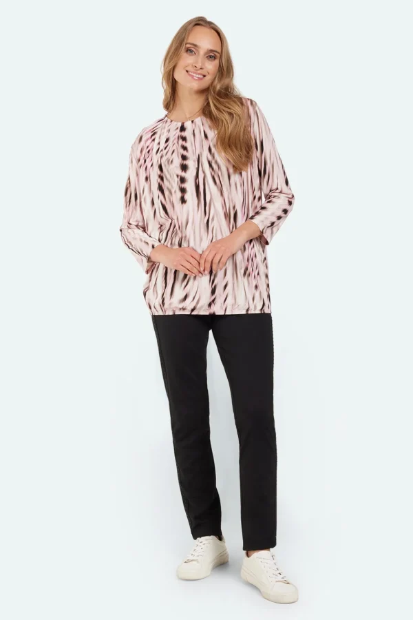 3/4 Sleeve T-shirt - Begonia Pink